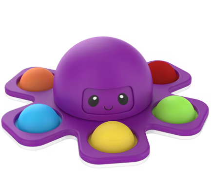 1PCS New Anti Stress Push Bubble Fidget Spinner Face-Changing Sensory Toy Push popete Spiner Stress Relief Fidget Toys For Kids