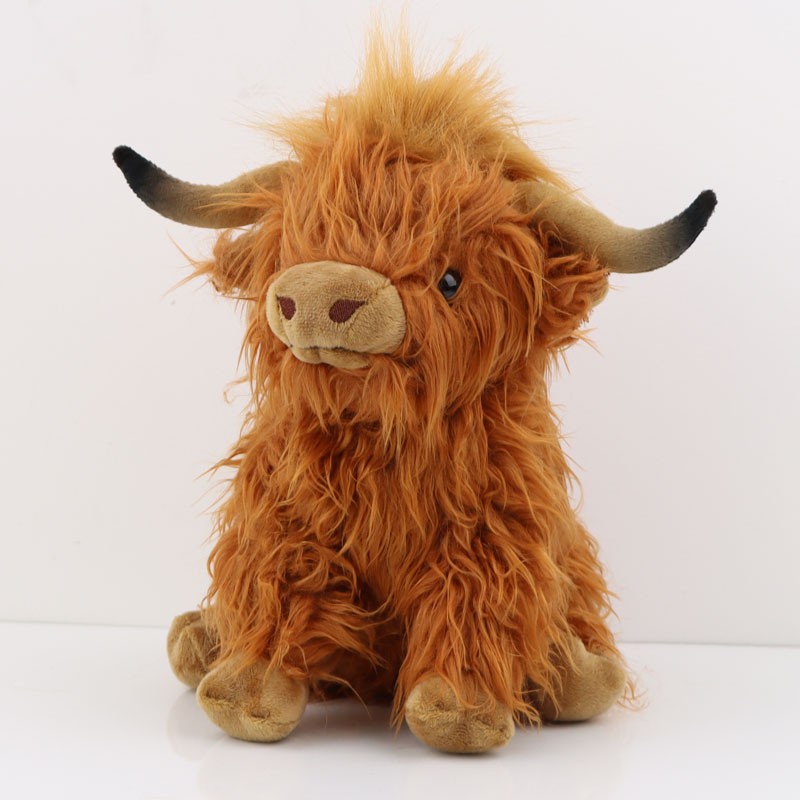 25cm Simulation Highland Cow Plush Toy