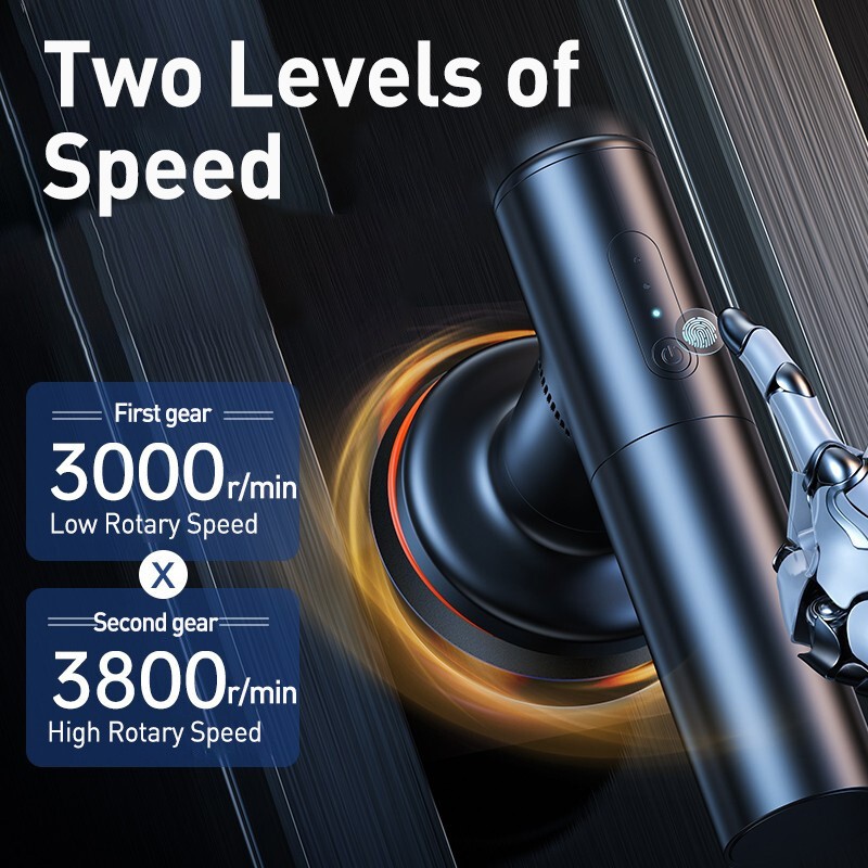 Baseus Car Polisher Machine  Wireless Cordless Waxing and Polishing Tool with Adjustable Speed