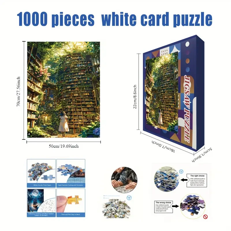 1000pcs DIY Jigsaw Puzzle Knowledge Ocean Theme