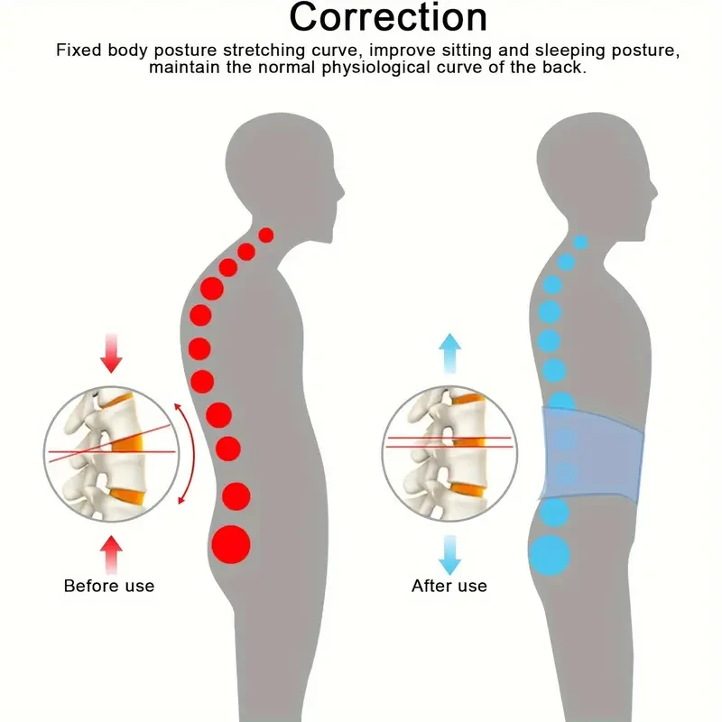 Inflatable Waist Belt Lumbar Traction Belt Lumbar Fixation Belt Lumbar Disc Herniation Traction Waist Belt Universal Waist Support Sports