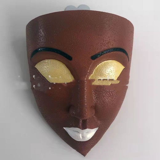 Human Face Flower Pot Resin Handicraft Wall Mounted