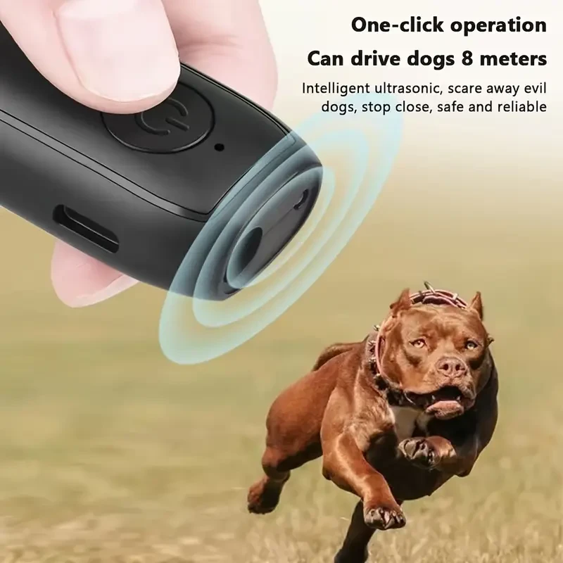 Discover the USB Rechargeable Dog Repeller with LED light. This compact anti-barking device uses soundwave technology for long-distance training, ideal for New Zealand dog owners looking to control unwanted behavior and promote better training. As a dog