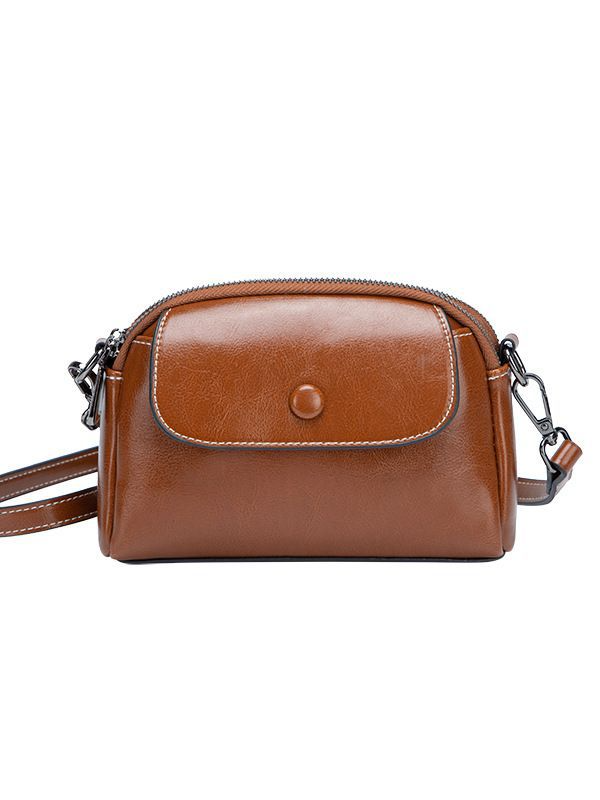 Foreign Trade Wholesale Bag For Women Summer Simplicity Shoulder Mini High-grade Cowhide Delivery