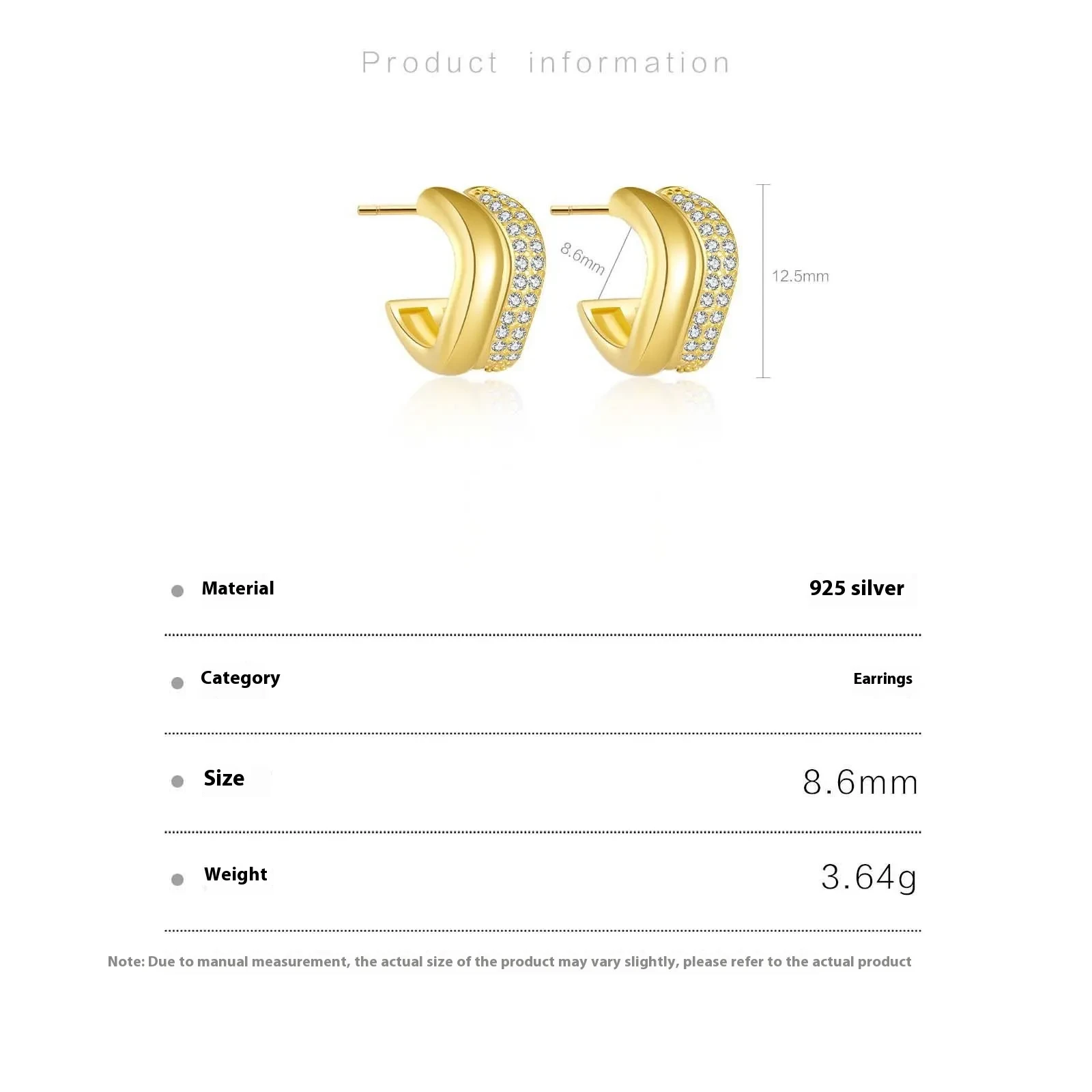 Geometric Circle High-grade S925 Sterling Silver Earrings For Women