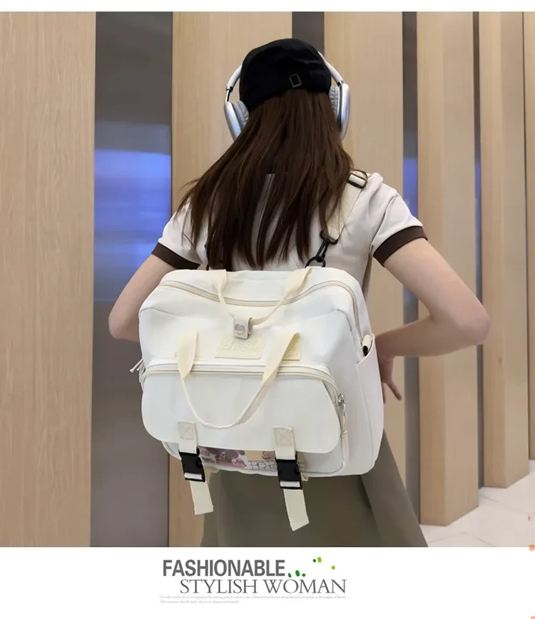 Soft Girl Cute Cartoon Teenage College Student Lightweight Tote Backpack