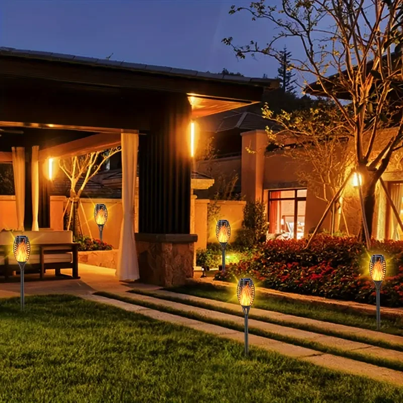 Outdoor Solar Torch LED Flashlight