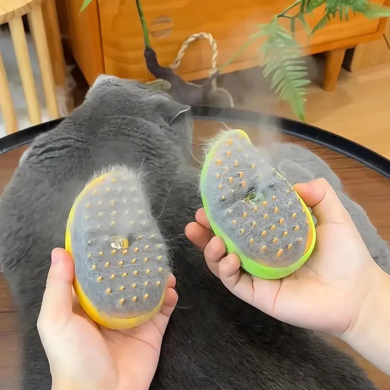 Self-Cleaning Steam Cat Brush Pet Hair Removal Comb for Cats and Dogs