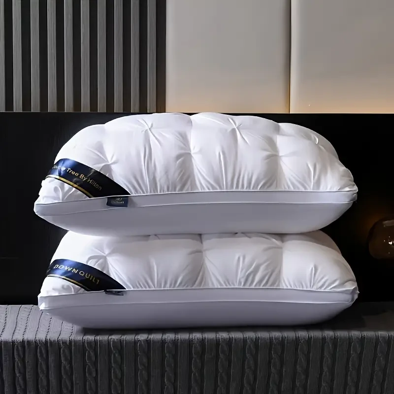 1pc 48x74cm Deep Sleep Neck Support Pillow  Non-Collapsing High Pillow for Sleeping