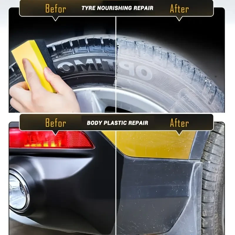 Premium Car Tire Shine Wax  Durable Protection & Gloss Enhancer