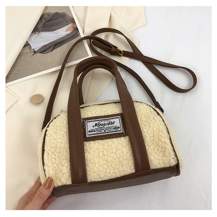 Women's Lamb Wool New All-match Messenger Bag