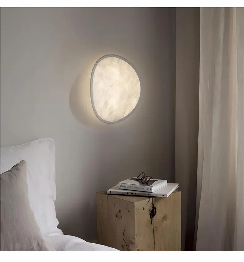 Silk Wall Lamp Potato Chips Lamp Living Room Bedroom Bedside Lamp