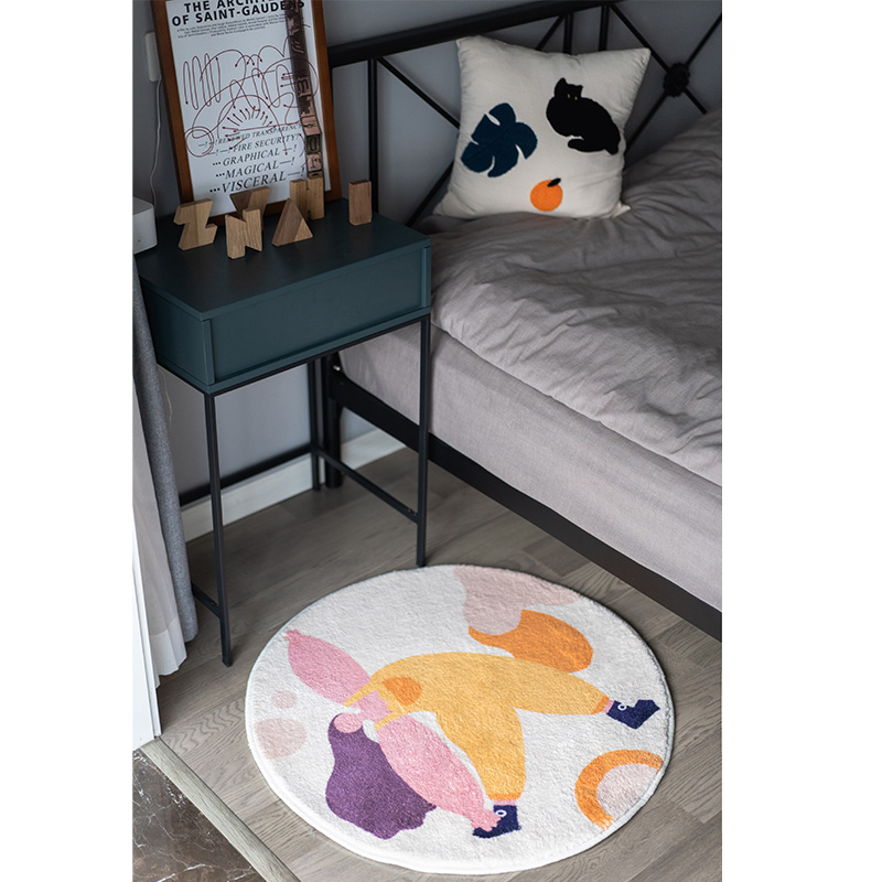 Living Room Bedroom Round Net Red Bedside Sofa Carpet