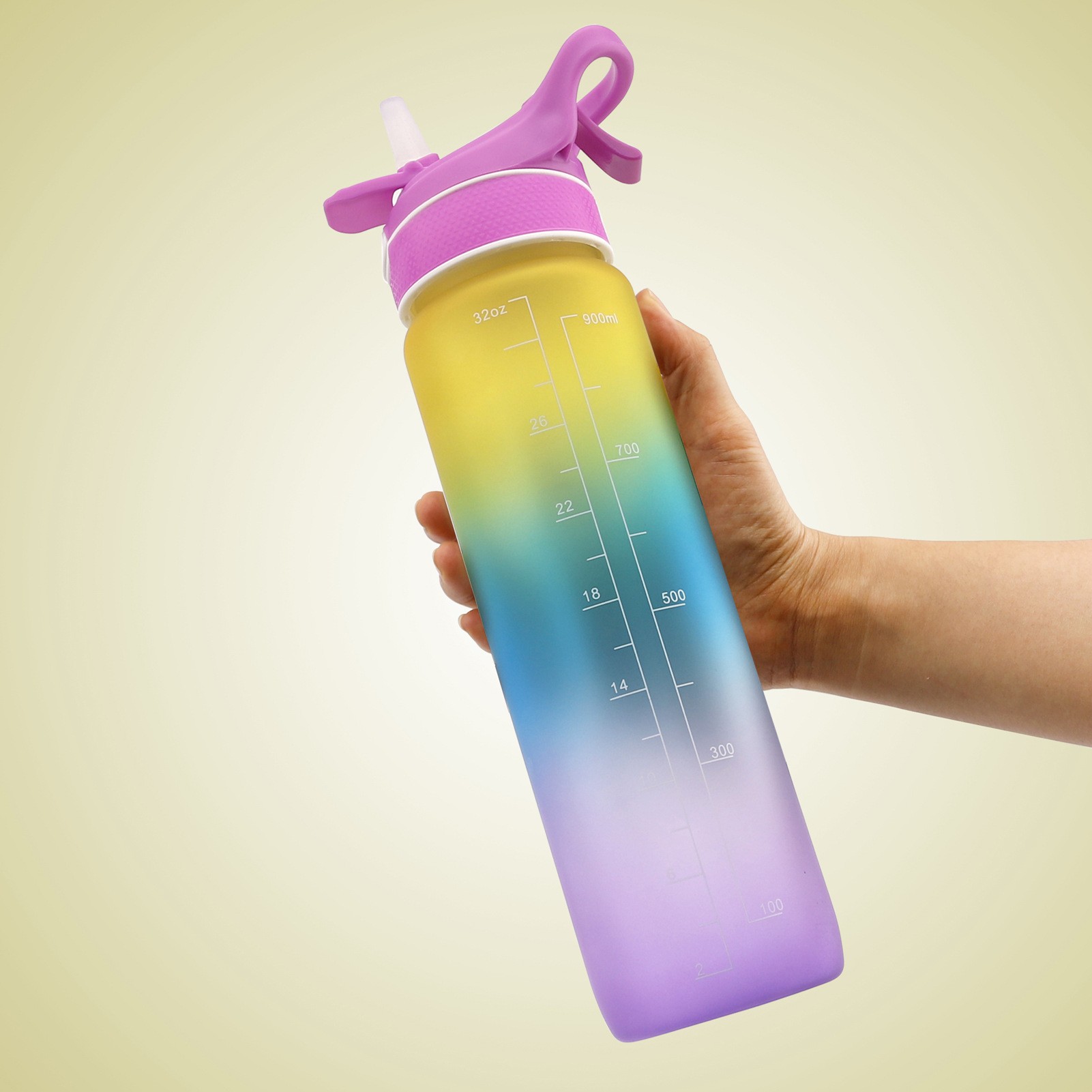 1000ML Sporty Space Cup with Spray & Bounce Cover