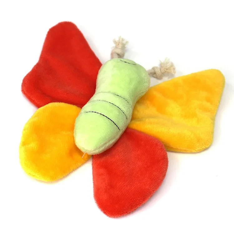 Pet Plush Toy Butterfly Ring Paper To Relieve Boredom