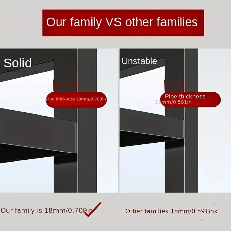 1pc Microwave Oven Rack, Expandable Microwave Stand, Countertop Kitchen Utensils Tableware Storage Rack, Carbon Steel Over Microwave Shelf With 6 Hook