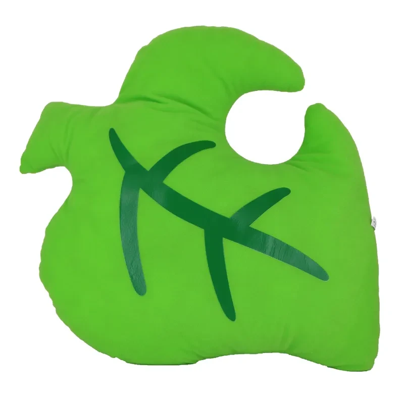 Plush Doll Green Leaf Pillow