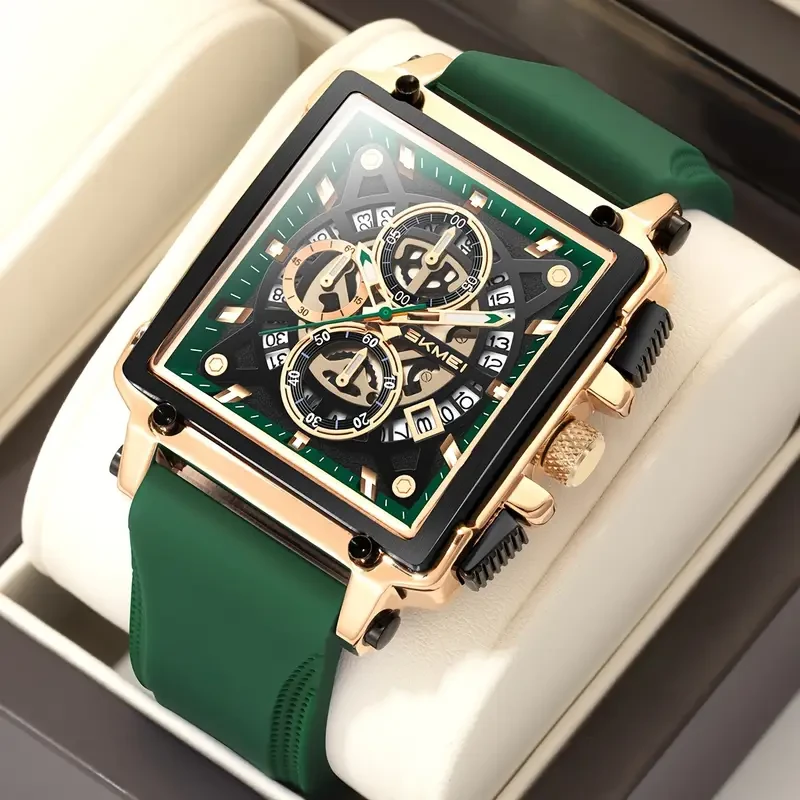 SKMEI Men's Fashion Quartz Watch with Creative Tape Design