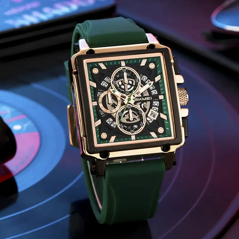 SKMEI Men's Fashion Quartz Watch with Creative Tape Design