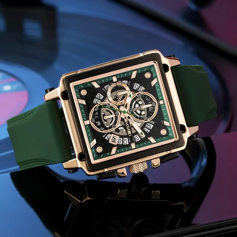 SKMEI Men's Fashion Quartz Watch with Creative Tape Design