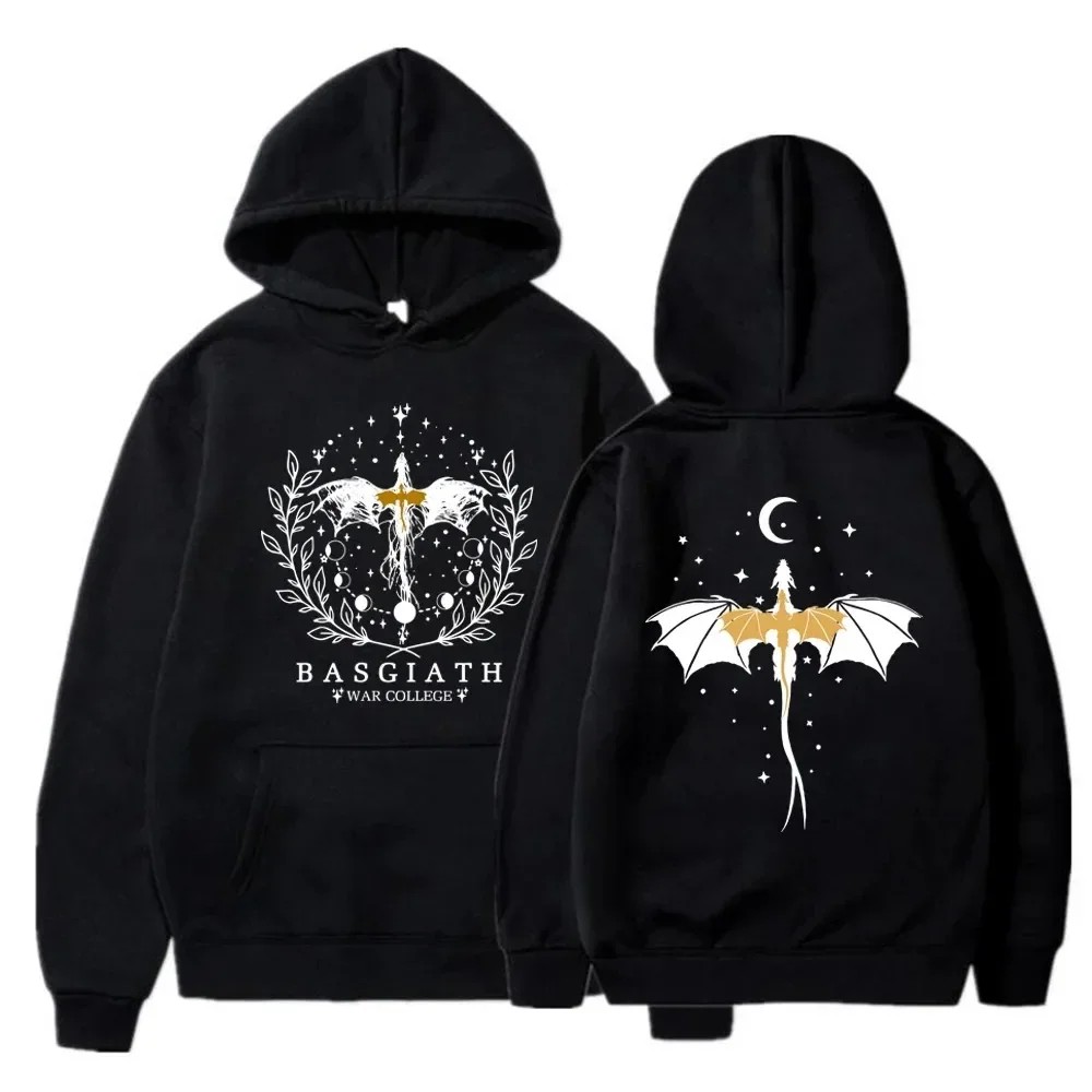 Basgiath War College Cotton Hoodies Fourth Wing Printed Graphic Sweatshirt