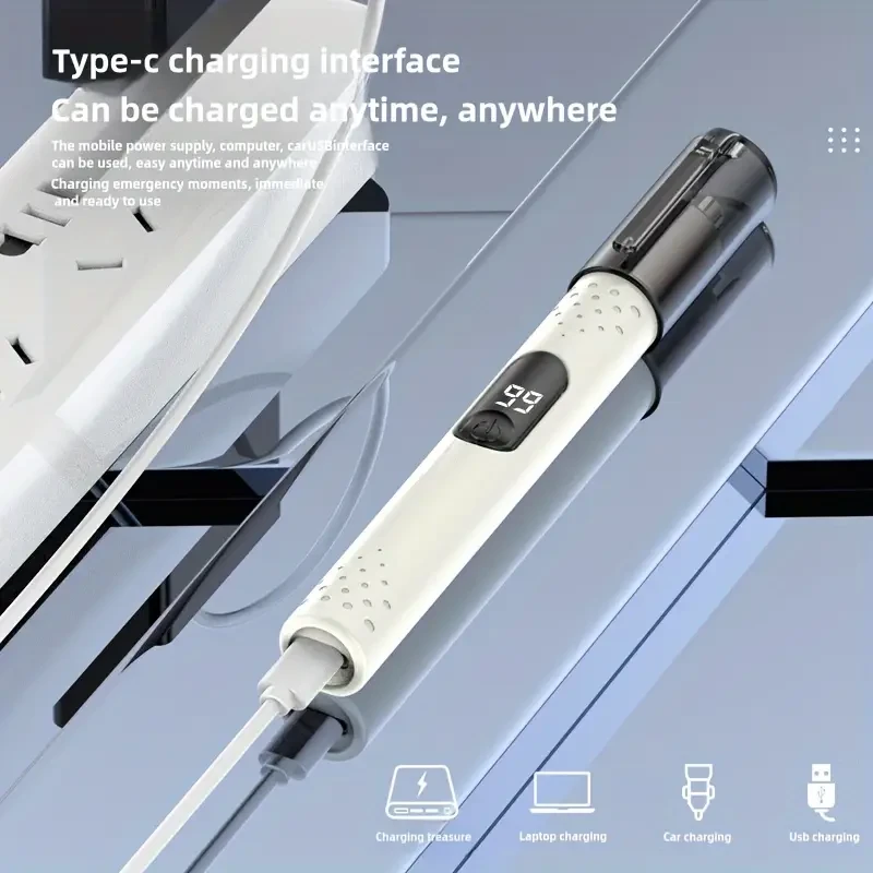 USB Rechargeable Nose & Eyebrow Hair Trimmer