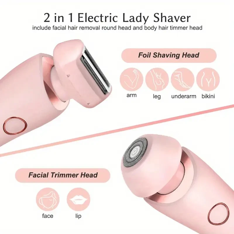 Painless Hair Removal Epilator - USB Rechargeable Womens Trimmer