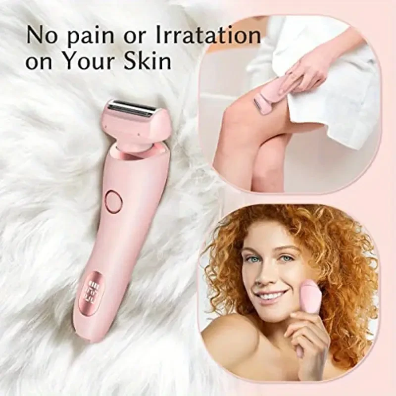 Painless Hair Removal Epilator - USB Rechargeable Womens Trimmer
