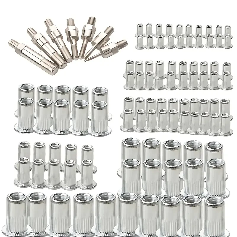 Nutsert Tool Heavy Duty Nutsert Gun M3-12 Nut Rivet Riveter Nutsert Kit Rivnut