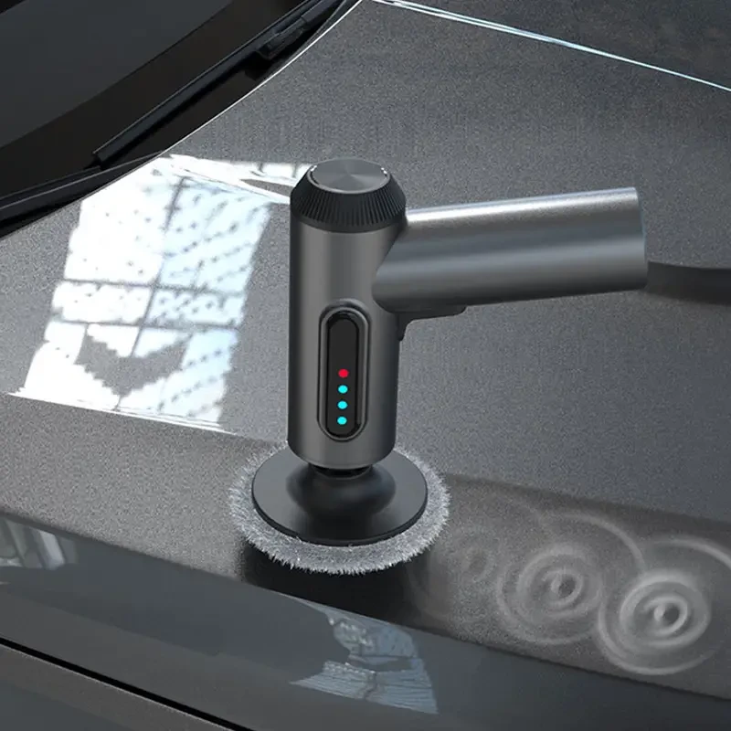 USB Rechargeable High-Speed Electric Car Waxing & Polishing Tool with Digital Display