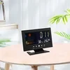 Digital LED Temperature Humidity Monitor Weather Forecast LED Table Alarm Clock
