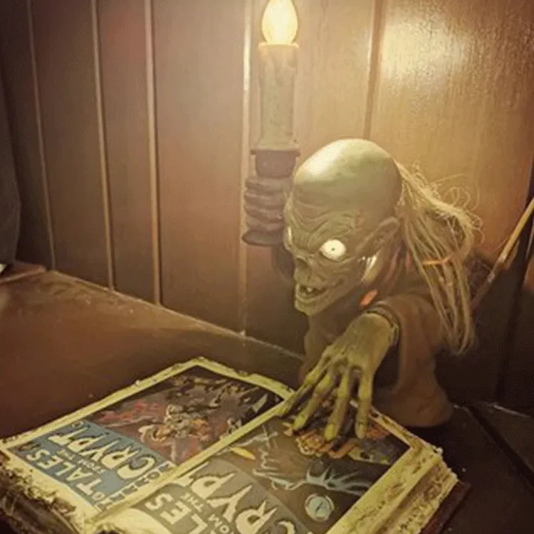 Tales From The Crypt Crypt Keeper With Candlestick Guardian Of Hell Resin Ornaments Home Decor