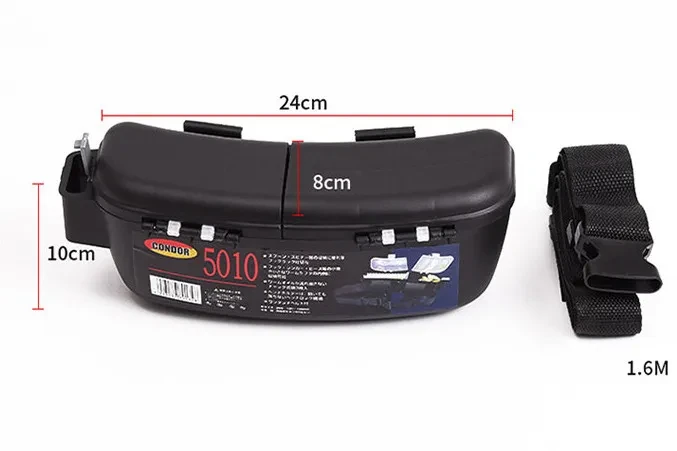 Waist-Mounted Fishing Gear Gadgets Fishing Bait Box Bait Super Hard Plastic Box