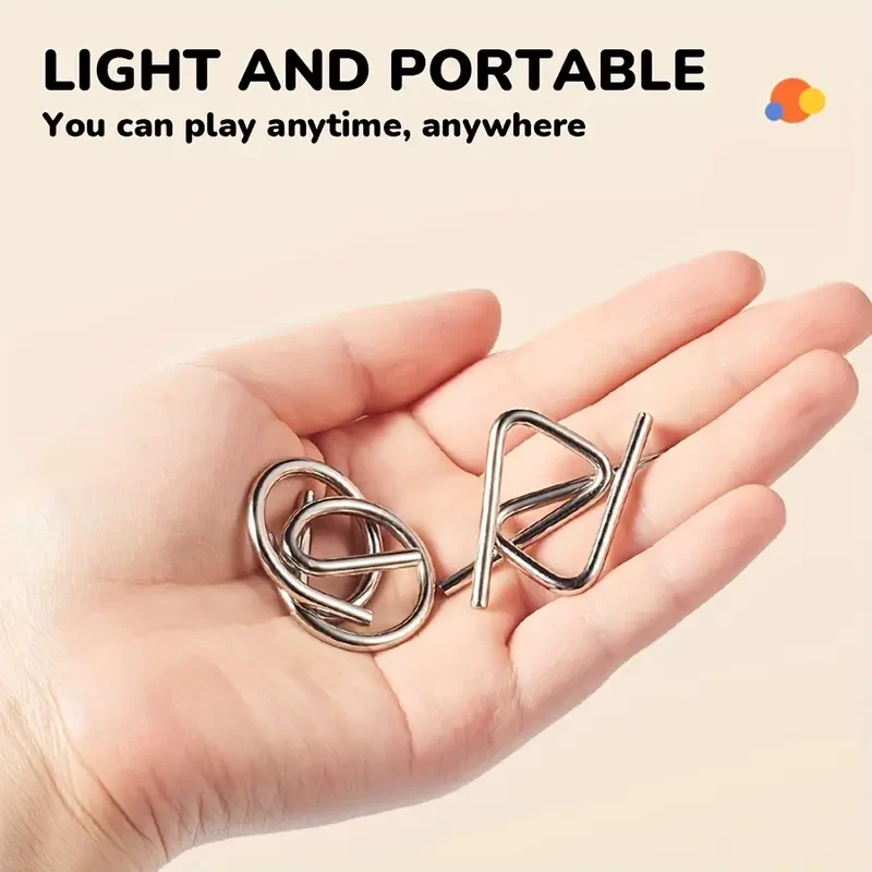 A Set Of 50 Golden Puzzle Rings