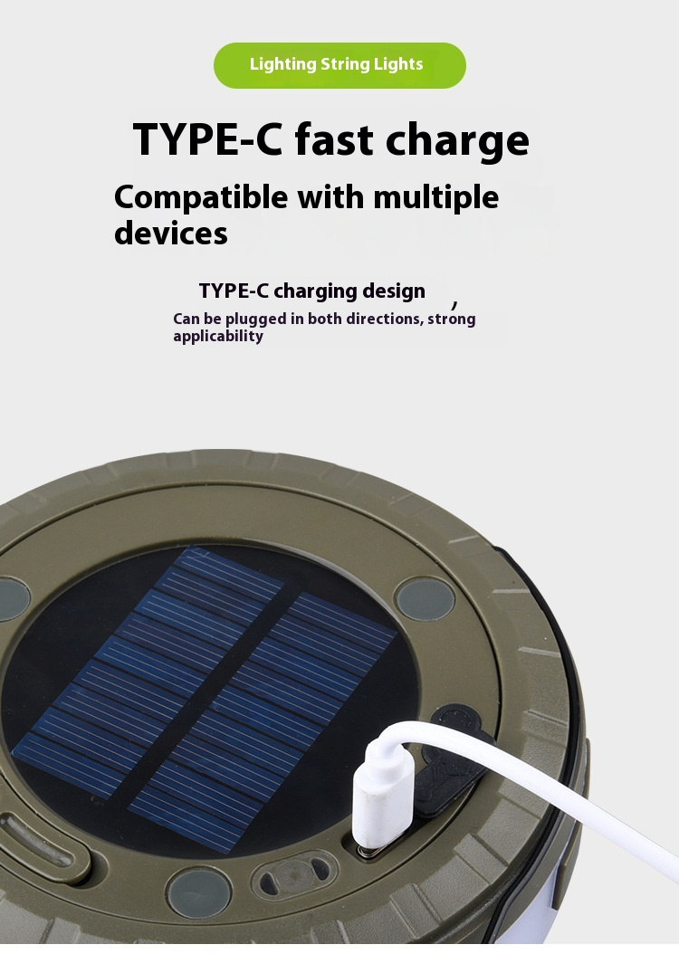 Outdoor Solar Camping Tent Light