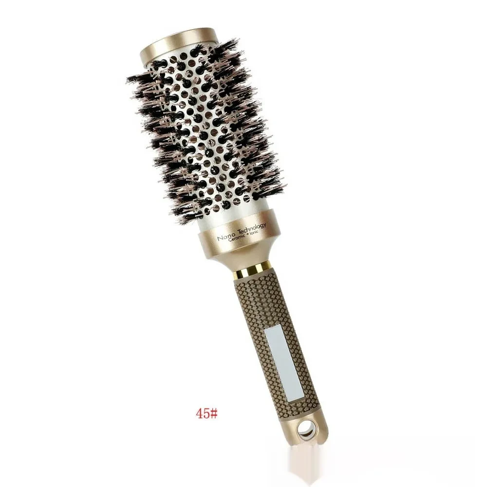 Ceramic Aluminum Tube Temperature-resistant Cylinder Women's Big Wave Shape Beautiful Comb