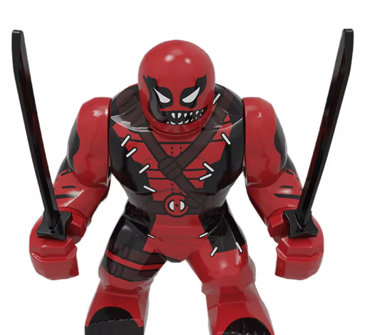 Building Blocks Marvel Transformation Figures Big Goblin Spiderman Iron Man Venom Captain Hawk Deadpool Technic Armor Gift Toys