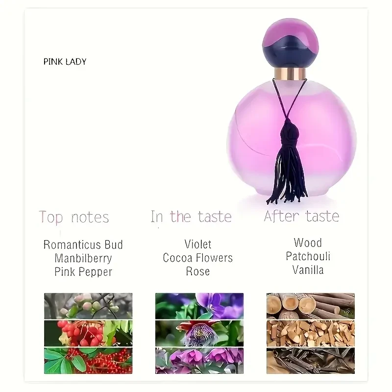 Elegant 3.4oz Pink Floral Eau de Parfum for Women