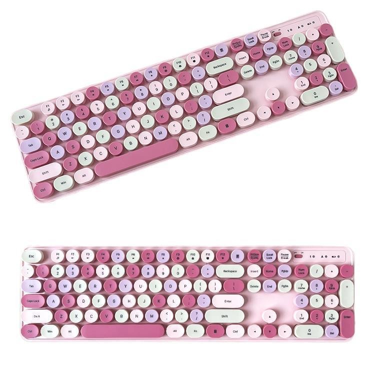 Wireless Keyboard Suit Mute Girl