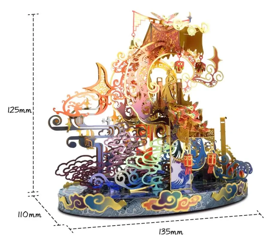 DIY Bridge Model 3D Solid Metal Puzzle Toy