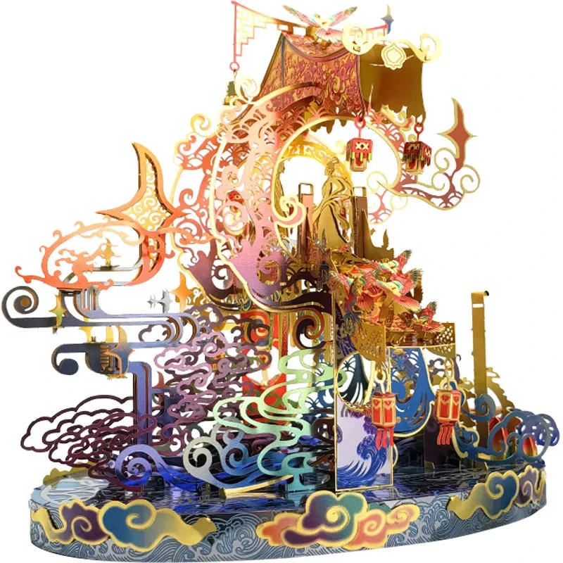 DIY Bridge Model 3D Solid Metal Puzzle Toy