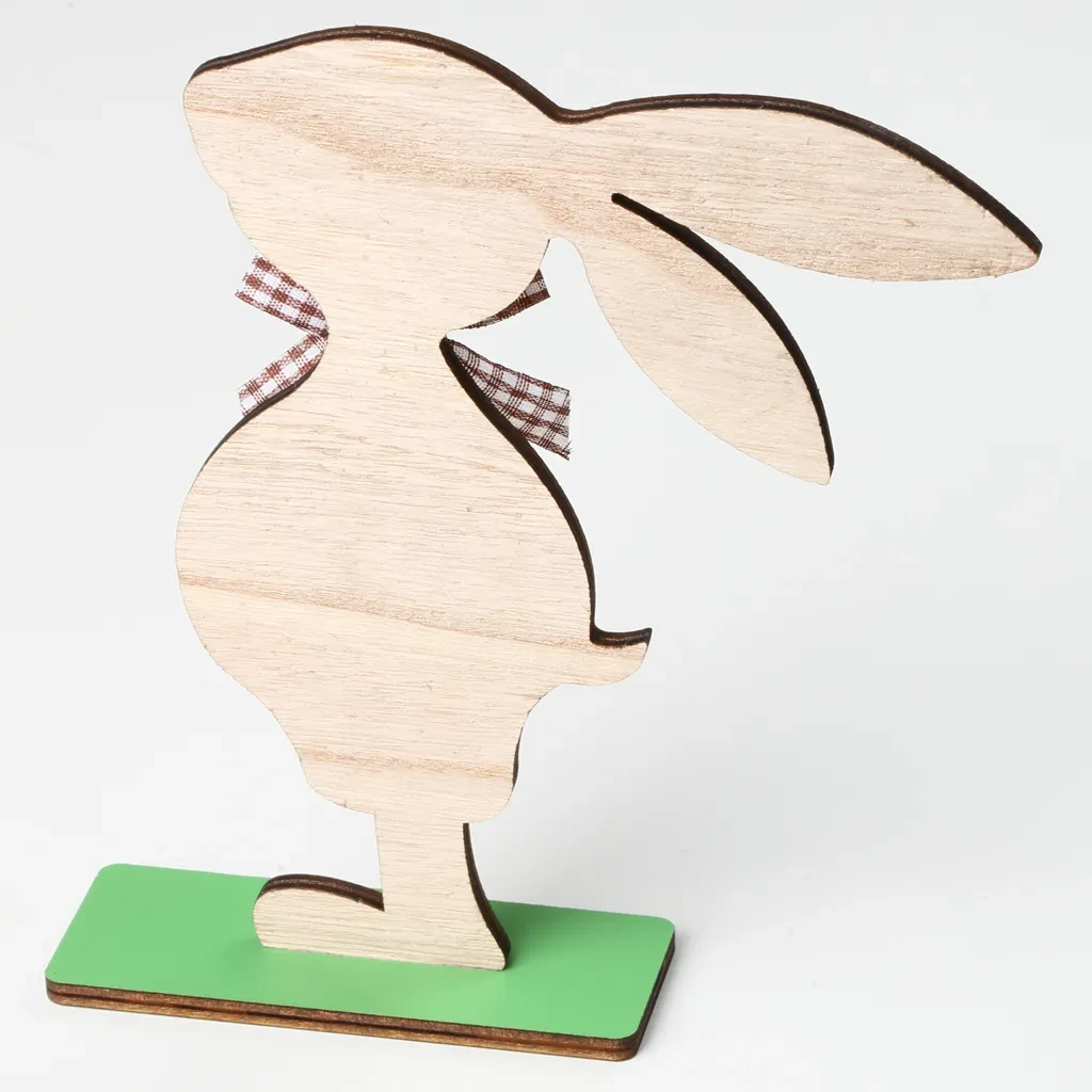 Easter Wooden Craftwork Rabbit Decoration