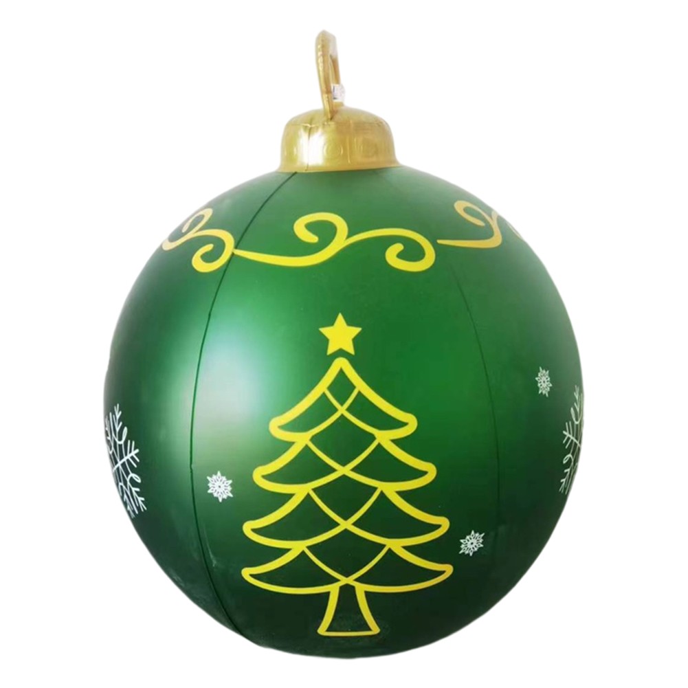 60CM Waterproof Christmas Inflatable Ball - Large Versatile Xmas Decoration for Porch and Courtyard