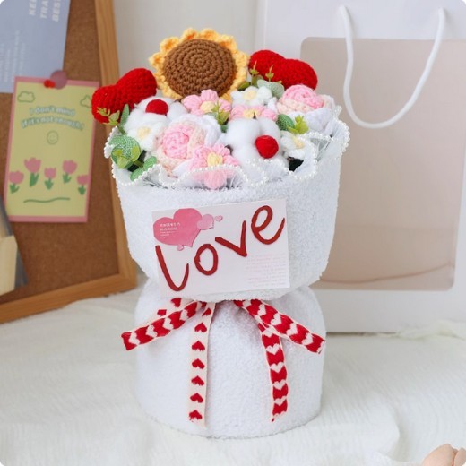 Valentine's Day Birthday Gift Creative Finished Red Rose