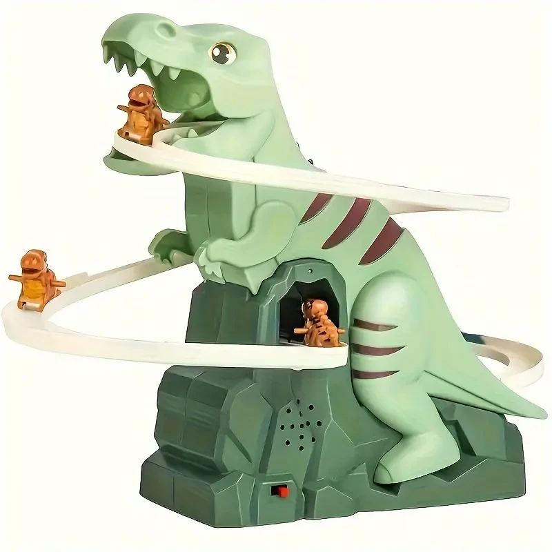 Dinosaur Climbing Slide Toy Set-3 Dinosaur Cars Included