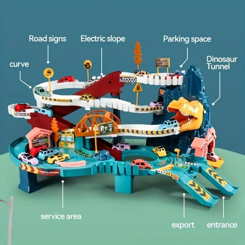 Dinosaur Racing Track Toy Set