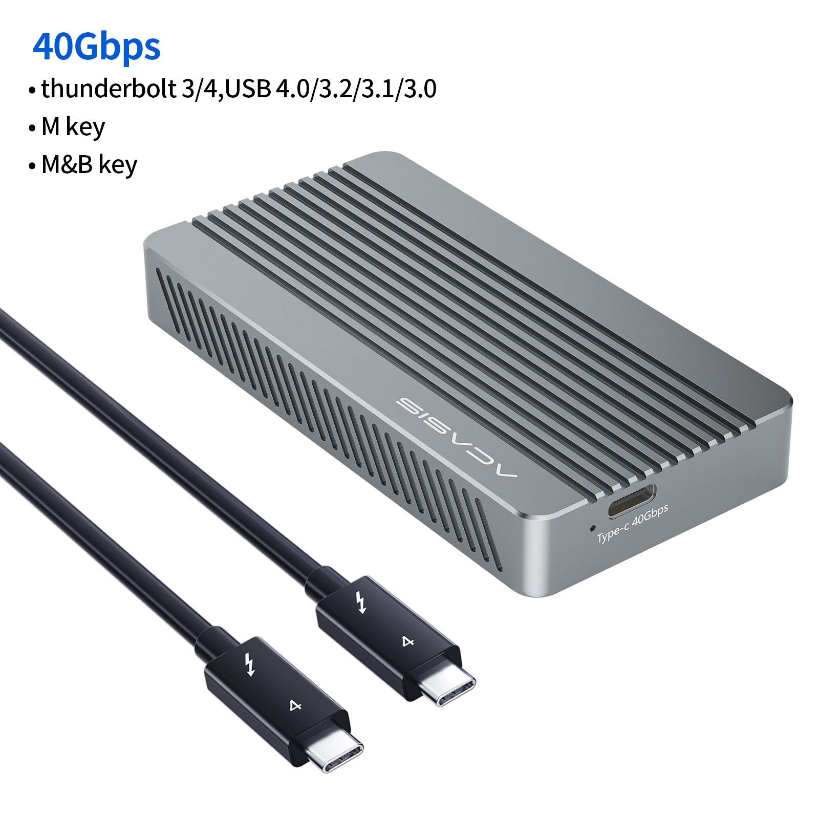 ACASIS 40Gbps USB 4.0 SSD Case - Thunderbolt NVMe M.2 Enclosure for 8TB High-Speed Storage