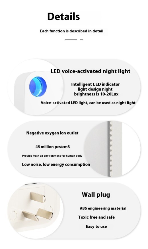 Household Anion Purifier Odor Removal Air Purifier