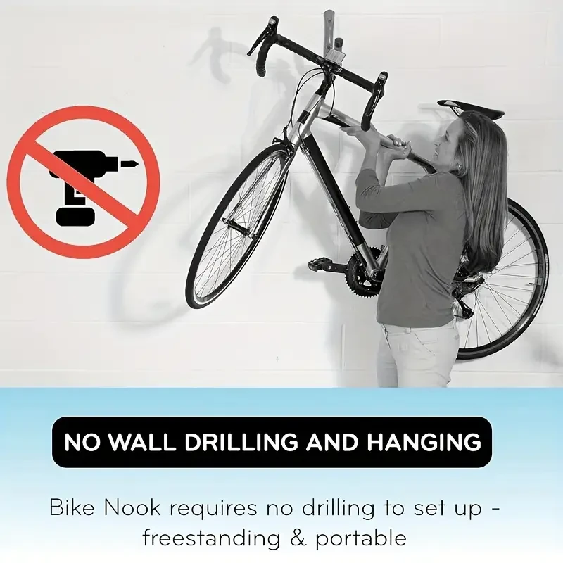 Bicycle Stand Vertical Storage Rack, Portable And Stationary Space