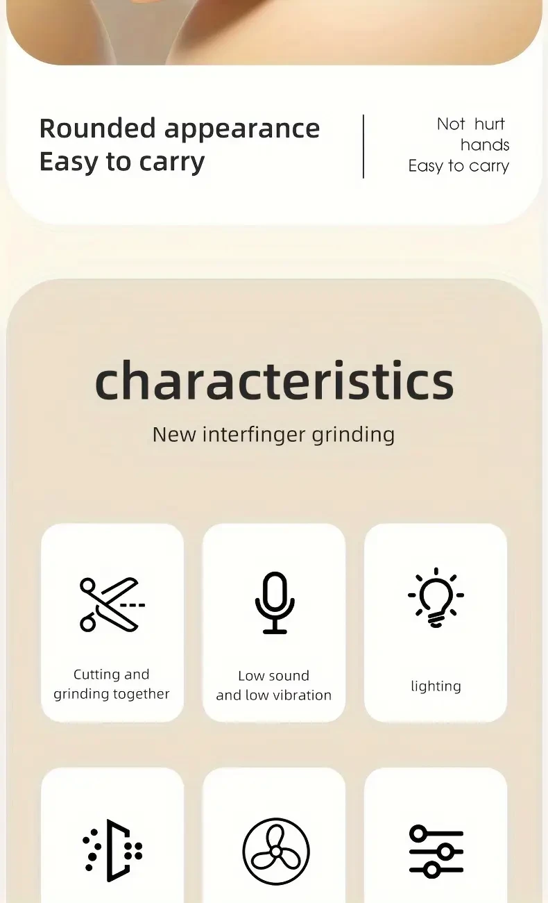 2-in-1 USB Rechargeable Electric Nail Clipper & Polisher